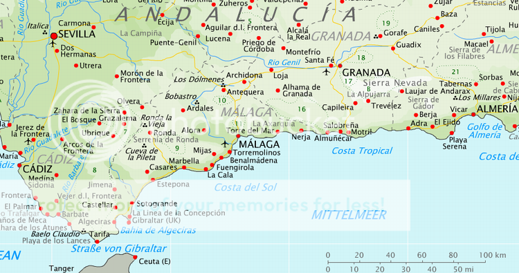 Nerja Andalusien Karte | goudenelftal